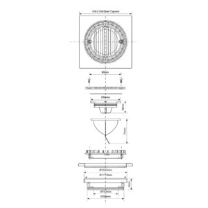 McAlpine 5036484073754-schemat_FGT150-SV-110S