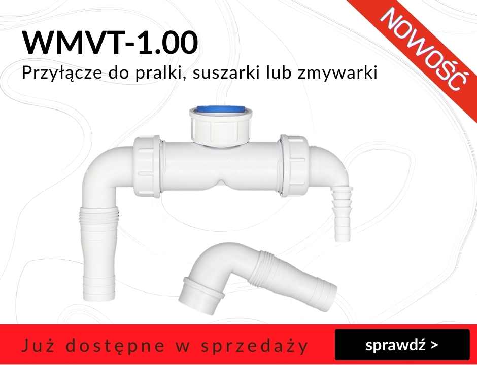 Przyłącze do pralki lub zmywarki WMVT-1.00